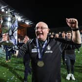 Falkirk manager John McGlynn has been named PFA Scotland manager of the year for the second successive season
