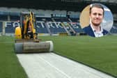 Falkirk's artificial pitch being laid; chief executive officer Jamie Swinney