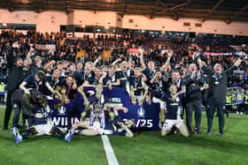 Falkirk's men's first team won the Scottish Championship title