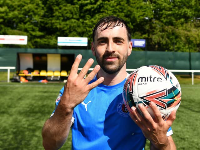 Bo'ness Athletic's four-goal cup final hero Chris Ogilvie