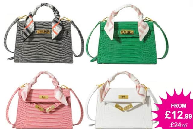 Wowcher women's crocodile pattern satchel