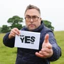 Danny Wallace braves the summer weather to accept Halford's challenge to say yes