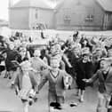 Joy as school ends for the summer holidays and the race is on to get the summer started in Edinburgh in 1959