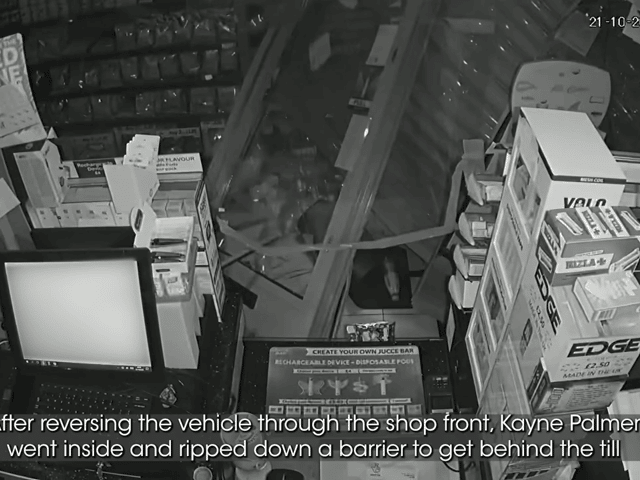 Serial thief ram-raided shop during burglary spree