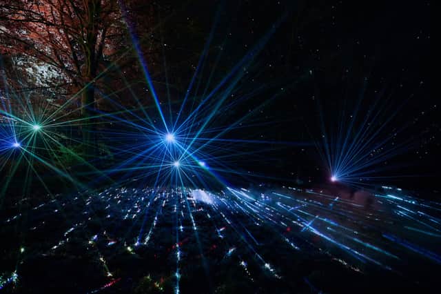 The immersive Laser Lights by Culture Creative will shoot colourful beams through theatrical fog effects.