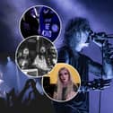 Inside Fortress Festival 2025. Hero image: 1349. Inset: Screengrabs from the video report including fans and (lower) Katherine Shepard aka Sylvaine. All photos credit Lucinda Herbert