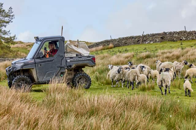Shepherdess Amanda Owen uses a device from the Samsung Rugged range, designed to endure tough working conditions