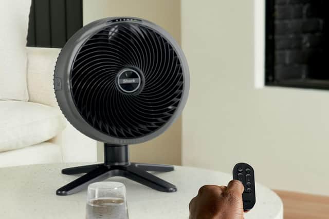 Its remote control can slow the fan speed down, to make it quieter in operation