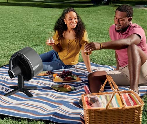 Perfect for picnics, Shark's Flexbreeze can run for up to 24 hours - and it's weatherproof