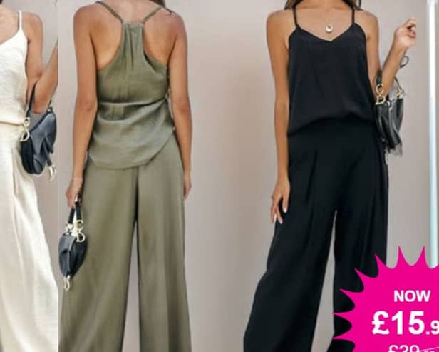 This strappy top & wide pants co-ord set is the perfect outfit for the heatwave