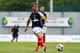 Falkirk ace Brad Spencer in action during the Stirlingshire Cup