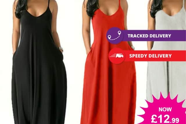 I’ve found the perfect breathable strappy sling dress with pockets that will keep you cool this summer