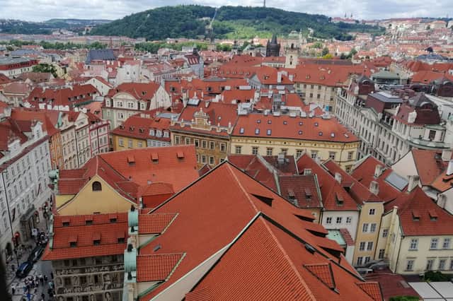 The rooftops of Prague
