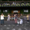 The player's entrance to Centre Court at Wimbledon