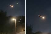 ‘Meteor’ shoots across the sky in Falkirk.