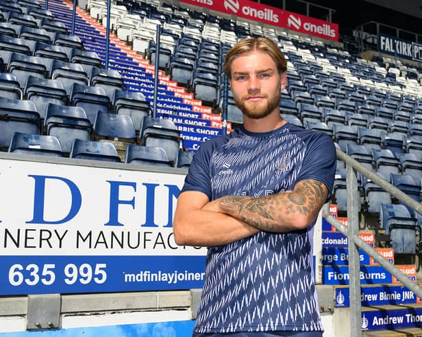 Falkirk's new loan signing Henry Cartwright
