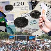 How much are fans being charged per day to go to some of the UK's biggest music festivals in 2025?