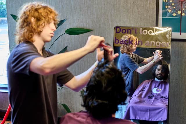 The hair cuts came  ahead of the Heaton Park shows