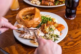 A full roast dinner and pudding for just over £8 each? What a bargain