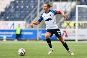 Aidan Nesbitt on the ball for Falkirk