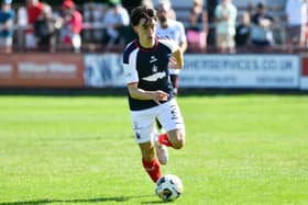 Keelan Adams on the ball