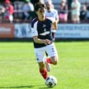 Keelan Adams on the ball