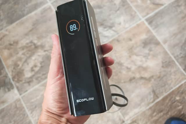 It's a beefy device, so not something you'd slip in a pocket, but it'd fit fine in a bag