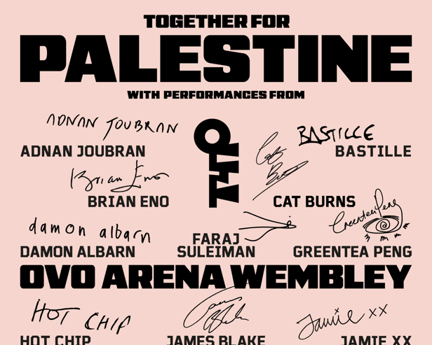 Musicians from across the UK and Palestine are set to raise funds for Gaza with the Together For Palestine concert this September.