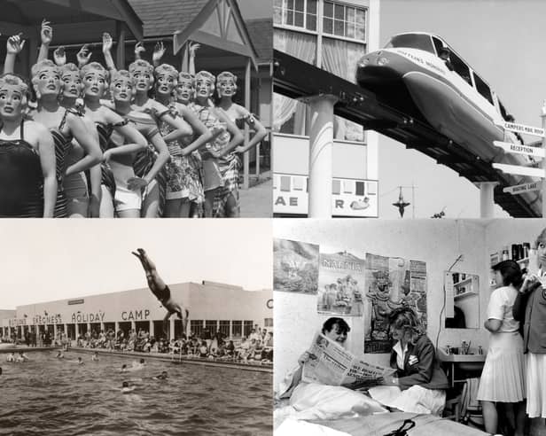 These photos capture some of the fun at Butlin's holiday camps during their golden era