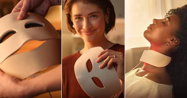 Philips ReAura 3-in-1 LED face mask for at-home light therapy