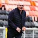 John McGlynn on the Tannadice touchline