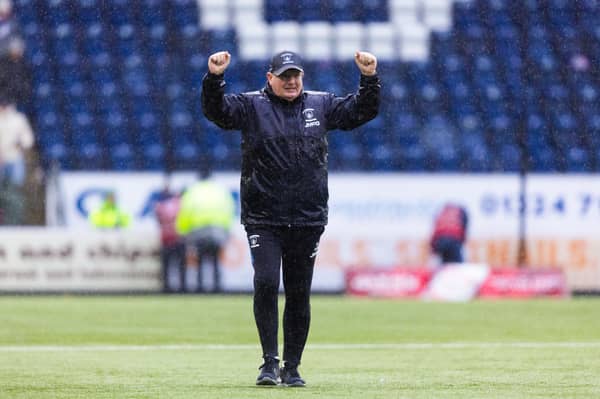 A delighted Falkirk boss John McGlynn after the 3-0 win over Kilmarnock
