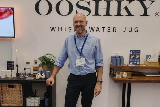 Founder Scott at a trade fair
