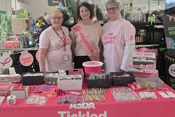 L-R Community and Customer Champion Hazel Culbert with volunteers Susan McKay and Anne Marie Syme.