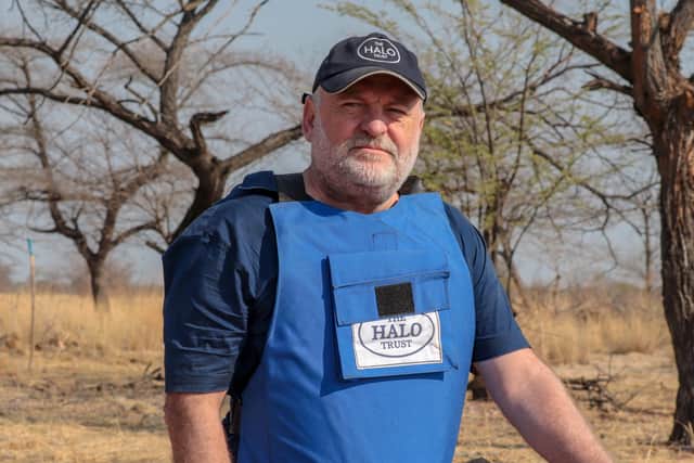 Although The Halo Trust has eradicated 1.6 million landmines in the last 31 years, communications chief Paul McCann said the charity's work is far from done.