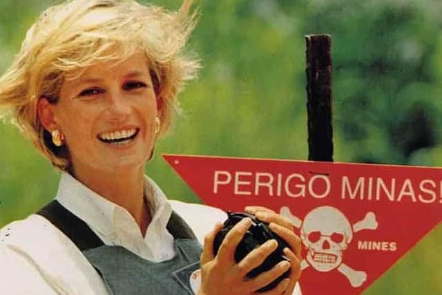 Always a royal ahead of her time, Princess Diana led the way in raising awareness of landmines and her son is now following in her footsteps.