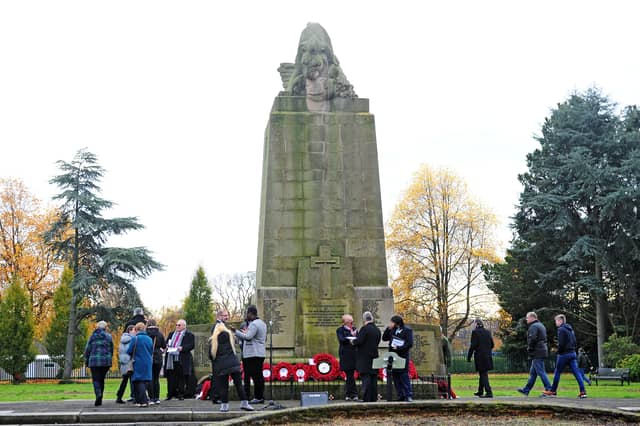 Grangemouth Remembrance Day Service at the war memorial in Zetland Park on Sunday, November 10.
