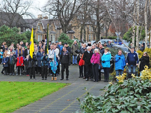 Grangemouth Remembrance Day Service at the war memorial in Zetland Park on Sunday, November 10.