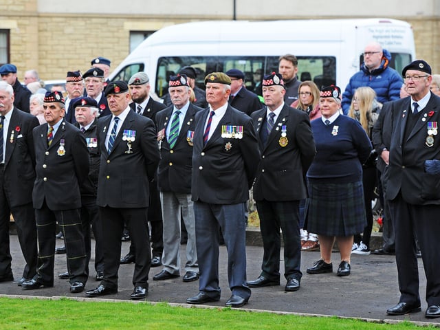 Grangemouth Remembrance Day Service at the war memorial in Zetland Park on Sunday, November 10.