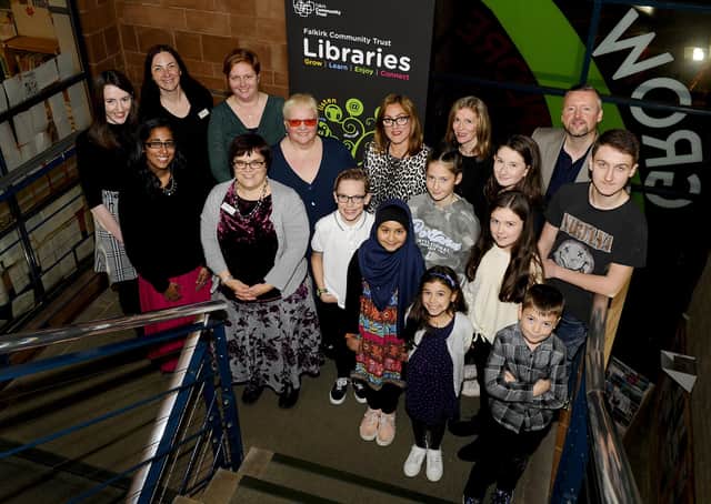 And the winners are...a closely guarded secret until Monday night. This is last year's winning finalists with local author Helen MacKinven. (Pic: Michael Gillen)