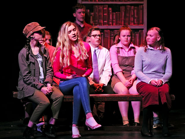 Falkirk Youth Theatre production of Legally Blonde at Falkirk Town Hall. Picture by Michael Gillen.