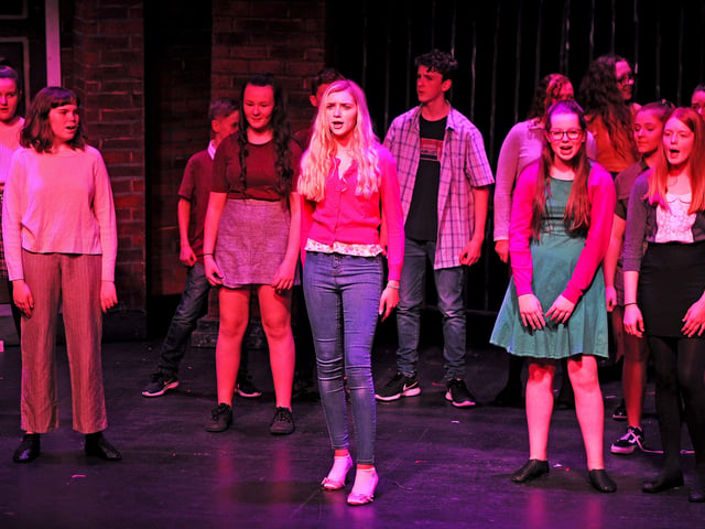 Falkirk Youth Theatre production of Legally Blonde at Falkirk Town Hall. Picture by Michael Gillen.