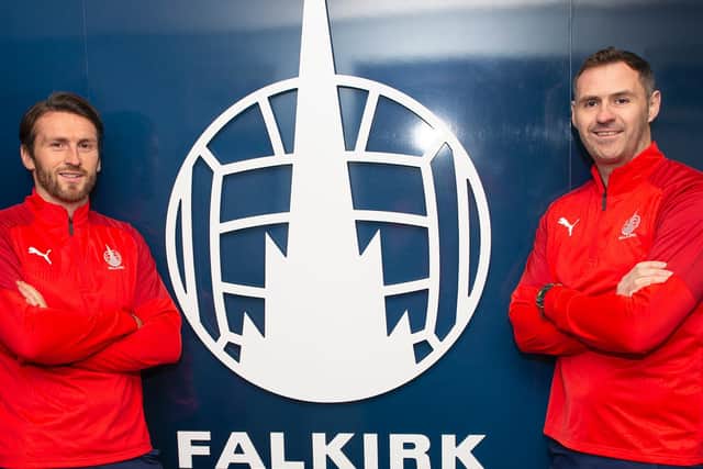 Lee Miller and David McCracken take interim charge of Falkirk. Picture: Falkirk FC