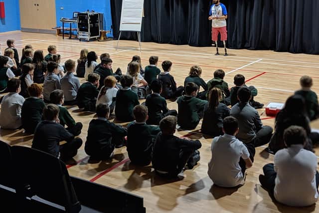 Paul Johnson was initially not convinced that Finding Your Feet would help him. Now converted, he is sharing his story with school pupils across the country.