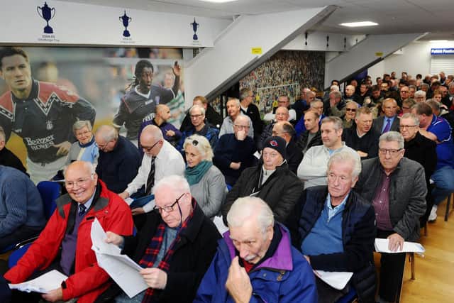 More than 120 shareholders attended the standing-room only meeting. Picture: Michael Gillen.
