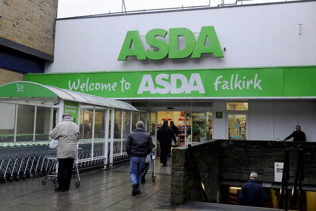 A pedestrian was hit by a vehicle near Asda in Falkirk this morning