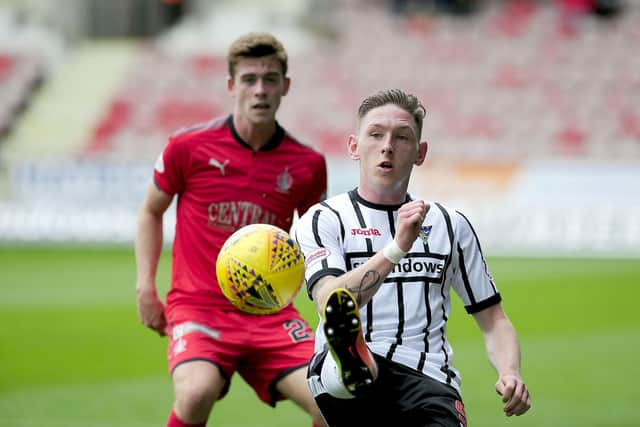 During his time as a Bairn he also faced present Falkirk striker Declan McManus. Picture: Michael Gillen