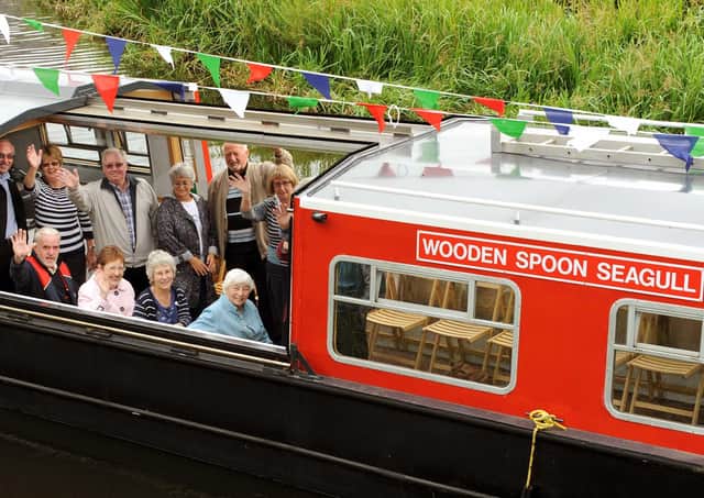 A day to remember - the launch of the Seagull Trust's new boat Wooden Spoon Seagull back in 2012.