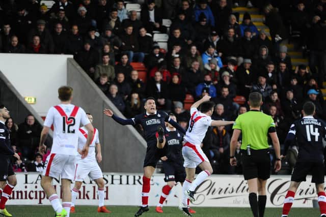 The Bairns took a healthy away support to contribute to a 2530 attendance. Picture: Alan Murray