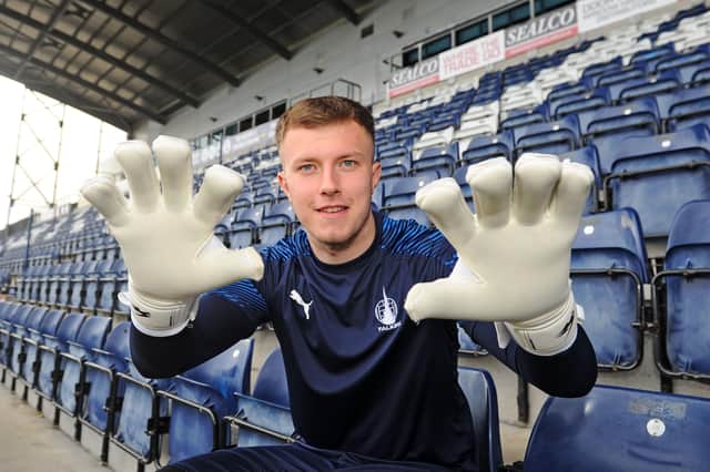 The goalie has seen the ugly side of football at Bury. Picture: Michael Gillen.